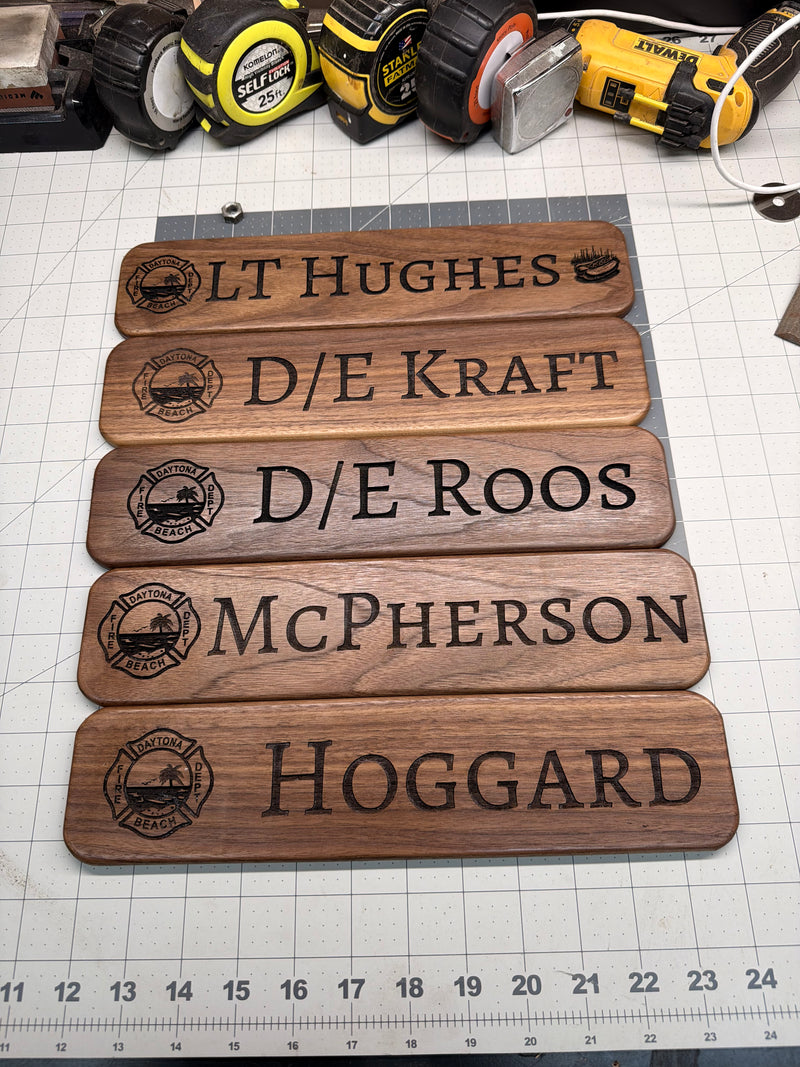 Locker label (Walnut)