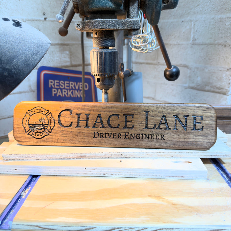 Locker label (Walnut)